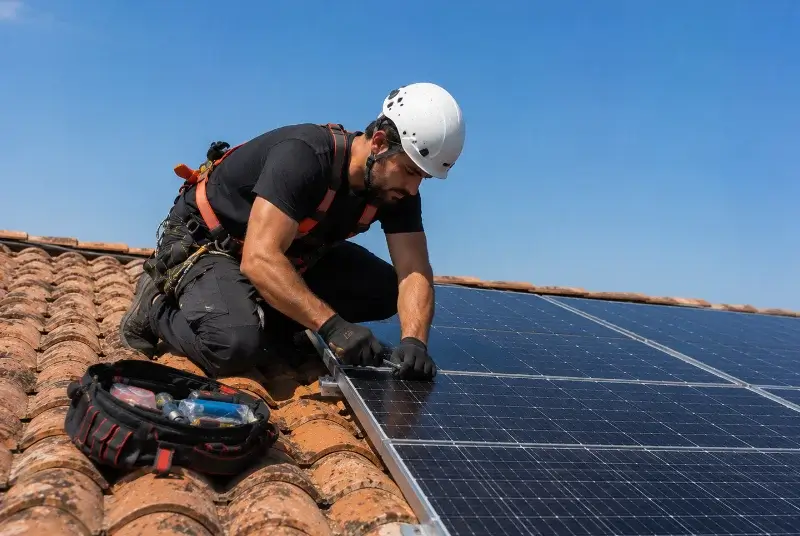 Maintenance et monitoring de panneaux solaires à Plaisians